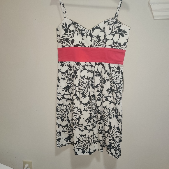 BNWT Knee length black and white floral dress - Picture 2 of 4
